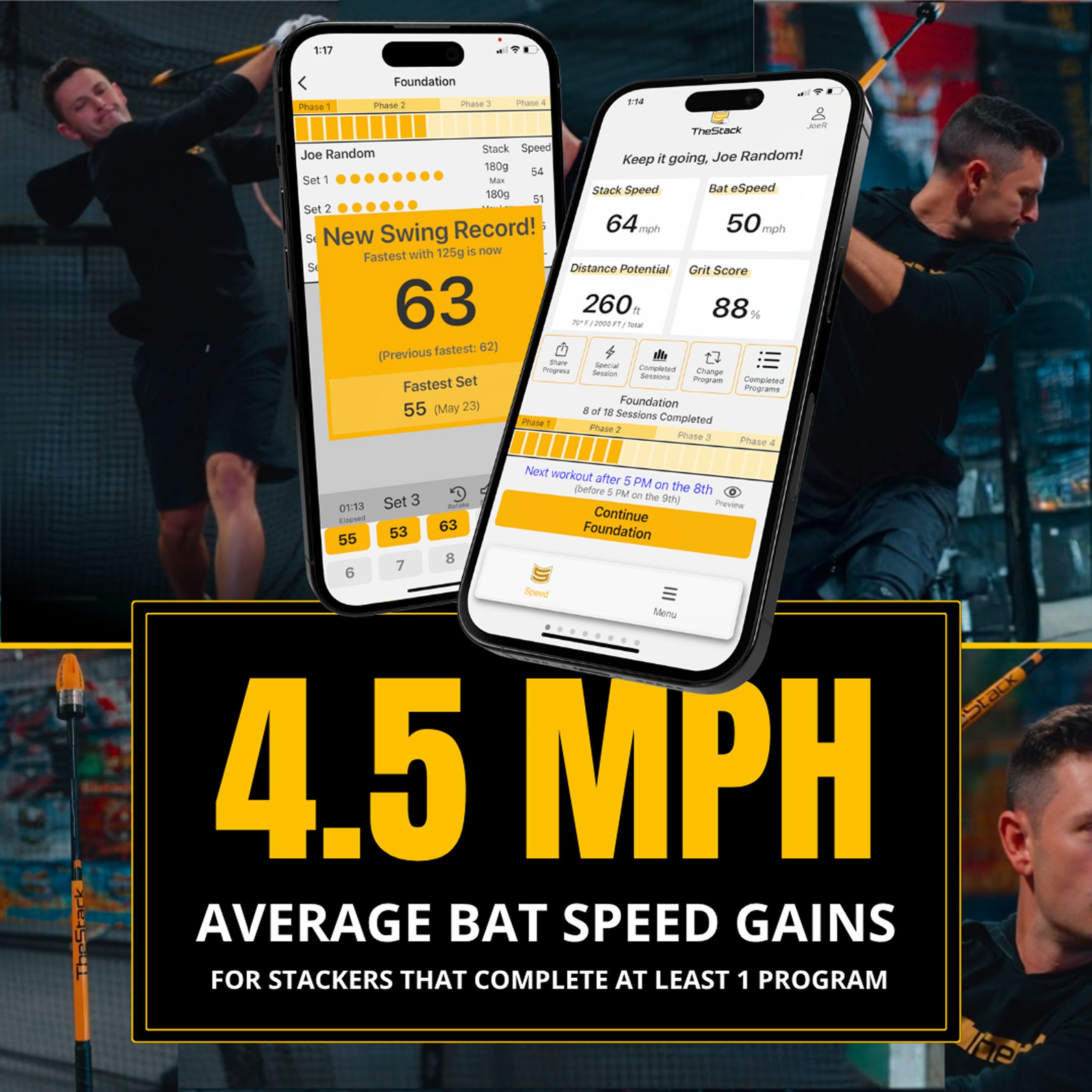 TheStack Bat - Includes Integrated Speed Sensor and Award Winning App